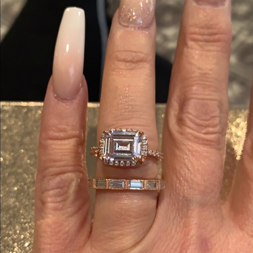East west set wedding set